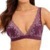 Wacoal Embrace Lace Soft Cup Bra - Italian Plum/Valerian -FREYA Shop wa852191 555 f