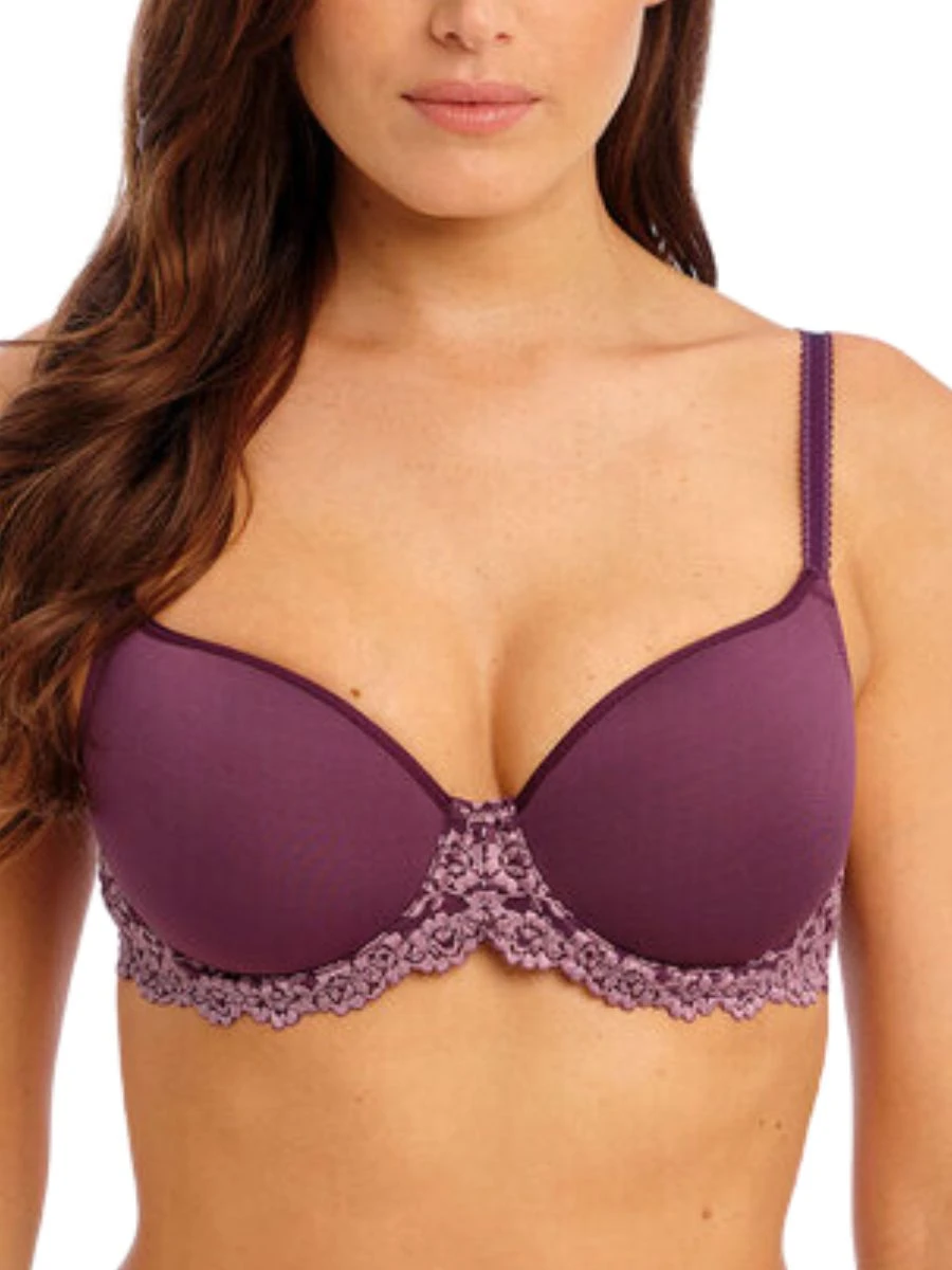 Wacoal Embrace Lace Contour Bra - Italian Plum/Valerian 3 Wacoal Embrace Lace Contour Bra - Italian Plum/Valerian