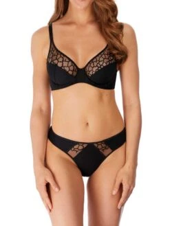 Wacoal Lisse Classic Underwired Bra - Black -FREYA Shop wacoal 20lisse 20bra 20we145002 20blk 20full