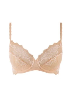 Wacoal Lace Perfection Average Wire Bra - Cafe Creme -FREYA Shop we135002 cac cut wacoal lingerie lace perfection cafe creme average wire bra