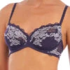 Wacoal Lace Perfection Average Wire Bra - Evening Blue 2 Wacoal Lace Perfection Average Wire Bra - Evening Blue -FREYA Shop we135002 eve primary wacoal lingerie lace perfection evening blue uw bra