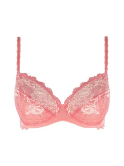 Wacoal Lace Perfection Average Wire Bra - Strawberry Ice -FREYA Shop we135002 sbe cut wacoal lingerie lace perfection strawberry ice average wire bra