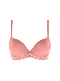 Wacoal Lace Perfection Contour Bra - Strawberry Ice -FREYA Shop we135004 sbe cut wacoal lingerie lace perfection strawberry ice contour bra