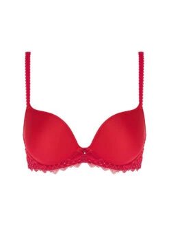 Wacoal Lace Essentiel Contour Bra - Chilli 7 Wacoal Lace Essentiel Contour Bra - Chilli -FREYA Shop we136004 chi cutwacoal lace essentiel chill red contour bra