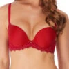 Wacoal Lace Essentiel Contour Bra - Chilli -FREYA Shop we136004 chi primary wacoal lace essentiel chill red contour bra