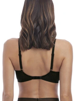 Wacoal Aphrodite Plunge Bra - Black -FREYA Shop we140004 blk back wacoal aphrodite black plunge bra