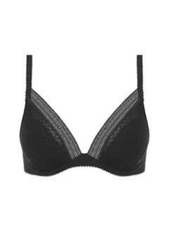 Wacoal Aphrodite Plunge Bra - Black -FREYA Shop we140004 blk cut wacoal aphrodite black plunge bra
