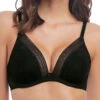 Wacoal Aphrodite Plunge Bra - Black -FREYA Shop we140004 blk primary wacoal aphrodite black plunge bra